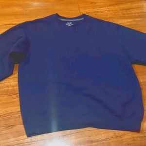 blue crewneck